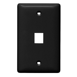 Hubbell NSP11BK Multimedia Faceplate