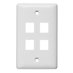 Hubbell NSP14W Multimedia Faceplate