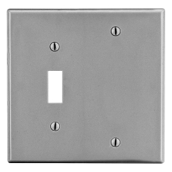 Hubbell P113GY Non-Metallic Standard Wall Plate