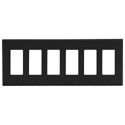 Hubbell Style Line P266BK Non-Metallic Standard Wall Plate