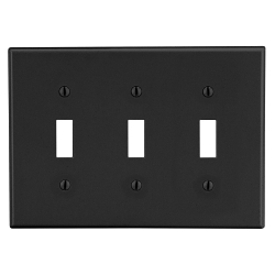 Hubbell P3BK Non-Metallic Standard Wall Plate