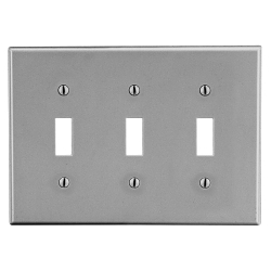 Hubbell P3GY Non-Metallic Standard Wall Plate