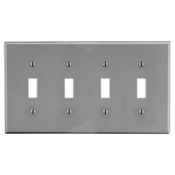 Hubbell P4GY Non-Metallic Standard Wall Plate