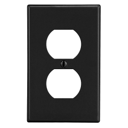 Hubbell P8BK Non-Metallic Standard Wall Plate