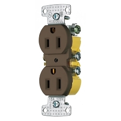 Hubbell RR15 Straight Blade Receptacle
