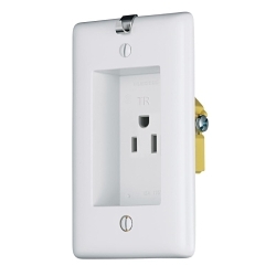 Hubbell RR151CHWTR Clock Hanger Receptacle