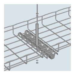 Cablofil 941311 FASPCH Center Hanger, 12 in, 1008 Carbon Steel, Black Painted