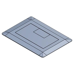 Thomas & Betts E9761S Steel City Floor Box Cover