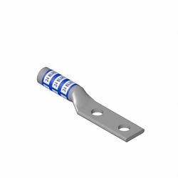 Color-Keyed 60278NT 2-Hole Compression Lug, 750 kcmil Conductor Aluminum/Copper Conductor, Die Code: 99H, 1/2 in Stud