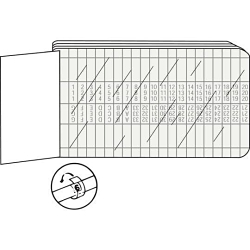 Thomas & Betts WMSL-A-90 E-Z Code Wire Marker Book