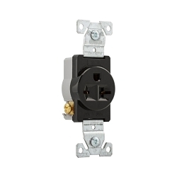 Arrowhart 1876BK Straight Blade Receptacle