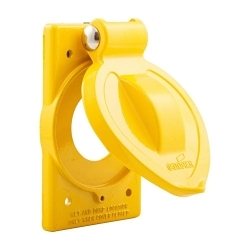 Arrowhart 7420CR Devices Weatherproof Single Receptacle Cover