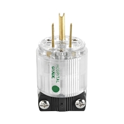 EATON AH8215HGC Straight Blade Plug, 125 V, 15 A