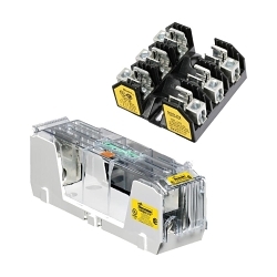 Bussmann RM60060-3MW14 Power Distribution Fuse Block, 600 V, 60 A, 3 Poles