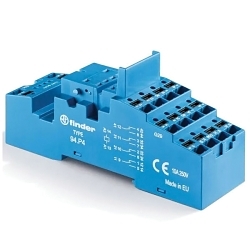 FINDER 94P4SPA Push-in socket for use with 55.34