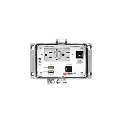 Grace Engineered Products P-P11#2R2-M3RF5 Bulkhead Panel Interface Connector, Polycarbonate Housing