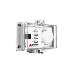 Grace Engineered Products P-P11#4R2-M2RH0-C6 Cable Panel Interface Connector, Polycarbonate Housing