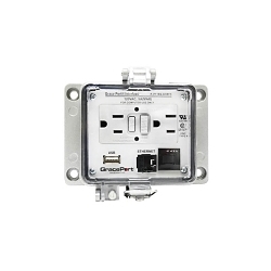Grace Engineered Products P-P11R2-K3RF5 Cable Panel Interface Connector, Polycarbonate Housing