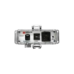 Grace Engineered Products P-R2-H4R3 Bulkhead Panel Interface Connector, Polycarbonate Housing