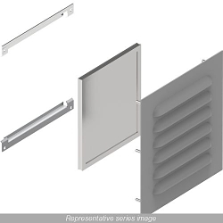 Hammond Manufacturing 1481L3R610GY Louvered Vent Kit