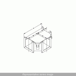 Hammond Manufacturing 1485BTN Top Open Wireway Tee