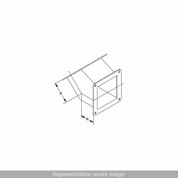 Hammond Manufacturing 1487B4P Wireway Elbow