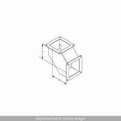 Hammond Manufacturing 1487B9P Wireway Elbow
