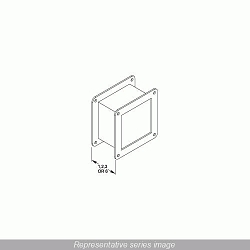 Hammond 1487DM2 Wireway Nipple, 2 in, For Use With 1487 Series 6 x 6 in Pull Through Wireway, Steel, Gray