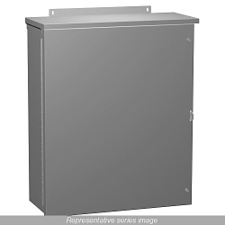 Hammond Manufacturing C3R16126HCR Enclosure, 12 in W x 6 in D x 16 in H, NEMA 3R, 14/16 ga Steel