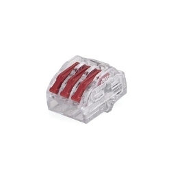 Hellermann Tyton 148-90066 HCRN-3 3 Conductors Push-In Connector, Solid/Stranded Wire, Polycarbonate