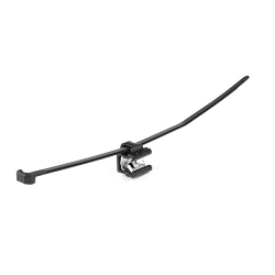Hellermann Tyton 156-00875 T Series Type T50SOSEC22 Outside Serrated Cable Tie and Edge Clip Assembly