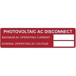 Hellermann Tyton 596-00239 Solar Installation Label