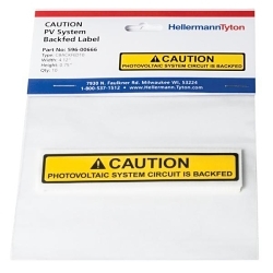 Hellermann Tyton 596-00666 Solar Label