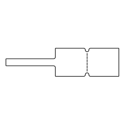 Hellermann Tyton 596-97003 Safety Label, 25.4 mm W, White, Polyster