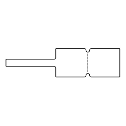 Hellermann Tyton 596-97004 Flag Tag Label, 25.4 mm W, Polyester