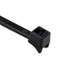 Hellermann Tyton CTT20R0C2 Inside Serrated Clamp Tie, 4 in L x 0.1 in W, Polyamide 6.6, Black