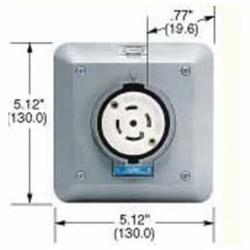 Hubbell HBL2810SR2 Locking Receptacle