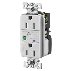Hubbell HBL5260OWSA TVSS Duplex Receptacle