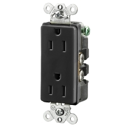 Hubbell HBL2152BK Straight Blade Receptacle