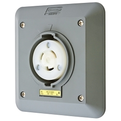Hubbell HBL2310SR2 Safety-Shroud Twist-Lock Locking Receptacle