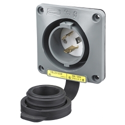 Hubbell HBL2315SW Locking Flanged Inlet