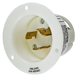 Hubbell HBL2355 Locking Flanged Inlet