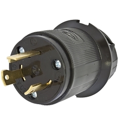 Hubbell HBL2621BK Locking Plug