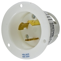 Hubbell HBL2625 Locking Flanged Inlet