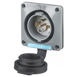 Hubbell HBL2815SW Locking Flanged Inlet