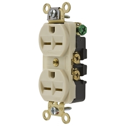 Hubbell HBL5652I Straight Blade Duplex Receptacle