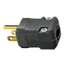 Hubbell HBL5965VBLK Straight Blade Plug