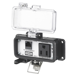 Hubbell P4X155E Signal and Control Combination Outlet
