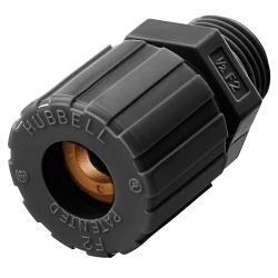 Hubbell SHC2008CR Form 1 Standard Duty Straight Cord Connector