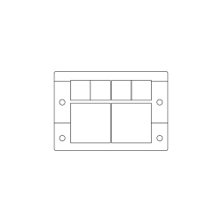 Icotek 42209 Cable Entry Frames, For Use With Grommets 15 x KT small, Polyamide